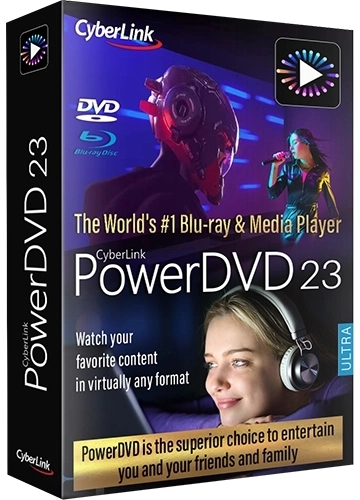 Программный проигрыватель DVD CyberLink PowerDVD Ultra 23.0.2319.62 (x64)