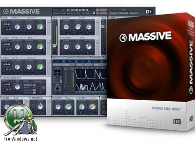 Синтезатор для басов и лидов - Native Instruments - Massive 1.5.5 STANDALONE, VSTi, AAX (x86/x64) RePack by VR