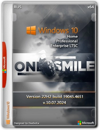Windows 10 x64 Русская by OneSmiLe 19045.4651