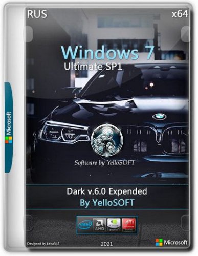 Windows 7 SP1 Ultimate (x64) Dark V.6.0 Expended by YelloSOFT