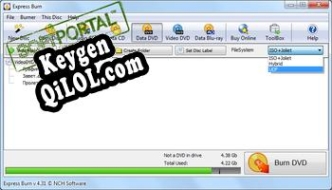 Генератор ключей (keygen)  Express Burn