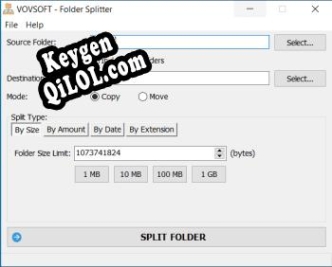 Key генератор для  Folder Splitter