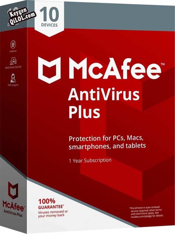 McAfee AntiVirus Plus генератор ключей