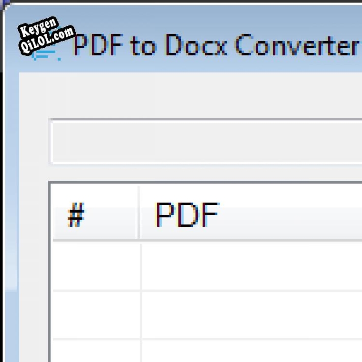 Генератор ключей (keygen)  PDF to Docx Converter