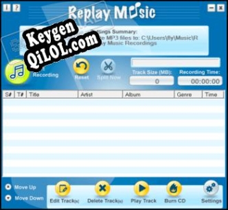 Key генератор для  Replay Music