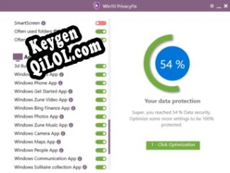 Ключ активации для Win10PrivacyFix