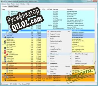 Русификатор для Process Hacker