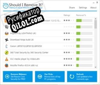 Русификатор для Should I Remove It?