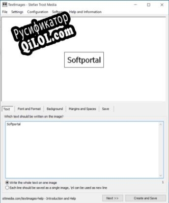 Русификатор для Text Images