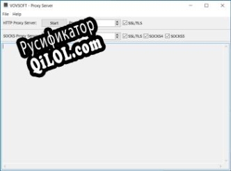Русификатор для VOVSOFT - Proxy Server