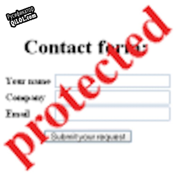 Русификатор для Web Form SPAM Protection